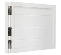 Puertas oscilantes de madera de pino personalizables, cierre automático de 180°, con bisagras de resorte, puerta de partición blanca (36 x 36 pulgadas) para restaurantes y hogares