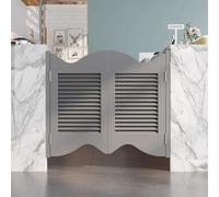 Puertas oscilantes de madera maciza con bisagras, partición de privacidad abierta de dos vías para cocina, tienda, pub