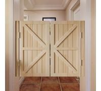 Puertas oscilantes de madera maciza, media puerta retro para cocina, baño, bar, apertura bidireccional, estilo de cierre automático