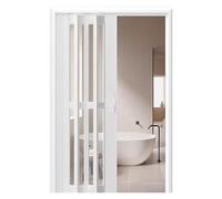 Puertas plegables de acordeón, divisor de habitación interior moderno, resistente, baño, lavandería, varios anchos disponibles