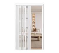 Puertas plegables de acordeón, divisor de habitación interior moderno, resistente, baño, lavandería, varios anchos disponibles