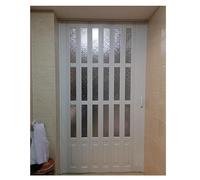 Puertas Plegables De Acordeón Para Interiores, PVC Blanco. Para Armario. Incluye Herrajes De Instalación Y Pestillo. Para Interiores, Separador De Ambientes.((WxH)34x80in/86x203cm)