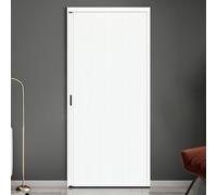 Puertas plegables de acordeón, separador de habitación deslizante plegable con cierre magnético, diseño opaco, 198,1 x 203,2 cm