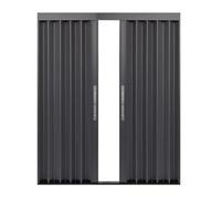 Puertas plegables divisores de habitación, puerta corredera interior grande para puerta, ducha de baño, sótano y espacio pequeño, puerta exterior de acordeón para patio