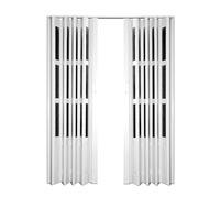 Puertas Plegables Interiores Tipo Acordeón De 61-91 X 203 Cm. Puertas Plegables Para Armario. No Requiere Perforación. Incluye Puerta Y Herrajes De Montaje, Manija Y Pestillo.((WxH)78x80in/198x203cm)