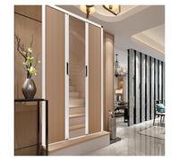 Puertas plegables, puerta de división plegable personalizable, separador de habitación corredizo de acordeón para escaleras, cocina, baño y dormitorio, puerta plegable sin taladro (165,1 x 203,2 cm)