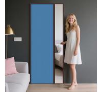 Puertas plegables Puertas De Acordeón Para Interiores, Puerta De Concertina Para Entrada, Puerta De Ducha Retráctil Con Tirador De 60-100 Cm De Ancho, Puertas Dormitorio/baño(Blue,157cmx200cm)