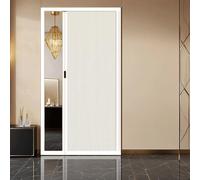 Puertas plegables retráctiles de acordeón sin taladrar con marco de aluminio y tela celular personalizable, perfectas para dormitorio, baño, patio, cocina, caravana (54 x 80 pulgadas)