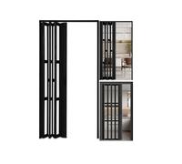 Puertas plegables tipo acordeón,Puerta plegable multiusos para cocina interior.No se requiere taladro,Para cocina/balcón/trastero/baño(WxH 57x80in(144.8x203cmm))