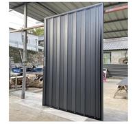 Puertas plegables tipo acordeón, Separador de ambientes para privacidad, Fabricadas íntegramente en aleación de aluminio, Incluyen puerta(Gray Left,960x1010mm)