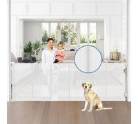 Puertas retráctiles reforzadas de 75 Pulgadas Extra Anchas con Varillas reforzadas, Puerta retráctil para Perros Que Evita Que la Parte Inferior se Arrastre, Puerta de Malla para Mascotas para