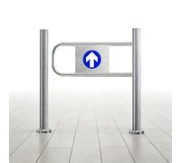 Puertas Unidireccional De Acceso De Acero Inoxidable,Puerta De Entrada Resistente Con Rebote Automático,Puerta Manual Metálica,Barrera De Seguridad Universal De Almacén/Comercio(50cm/19.6in)