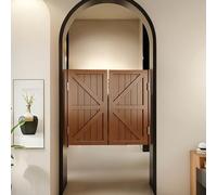 Puertas Vaiven Puertas Batientes, Puerta Abatible, Puertas De Salón De Cafetería, Puertas Batientes De Estilo Para Barra De Cocina, Para Baño, Despensa, Balcón, Con Bisagras(Marrón,W:137 x H:90cm)