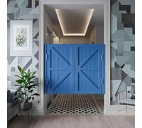 Puertas Vaiven Puertas Batientes, Puerta Abatible, Puertas De Salón De Cafetería, Puertas Batientes De Estilo Para Barra De Cocina, Para Baño, Despensa, Balcón, Con Bisagras(Azul,W:130 x H:90cm)