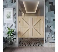 Puertas Vaiven Puertas Batientes, Puerta Abatible, Puertas De Salón De Cafetería, Puertas Batientes De Estilo Para Barra De Cocina, Para Baño, Despensa, Balcón, Con Bisagras(Natural,W:84 x H:90cm)
