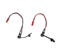 Puerto de carga CC 5.5 x 2.1 mm para scooters eléctricos KuKirin G3 G4, conector de repuesto de aleación de cobre con cables rojos y negros (2 piezas rojo y negro)
