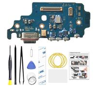 Puerto de carga de repuesto para Galaxy S21 Ultra, versión estadounidense, placa base USB-C para modelos SM-G998U SM-G998U1 SM-G998W, con kit de herramientas e instrucciones (idioma español no