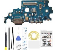 Puerto de carga de repuesto para Galaxy S21, versión estadounidense, placa base USB-C para modelos SM-G991U SM-G991U1 SM-G991W, con kit de herramientas e instrucciones (idioma español no garantizado)