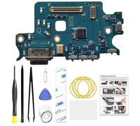 Puerto de carga de repuesto para Galaxy S22, versión estadounidense, placa base USB-C para modelos SM-S901U SM-S901U1 SM-S901W, con kit de herramientas e instrucciones (idioma español no garantizado)
