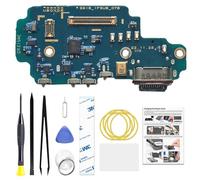 Puerto de carga de repuesto para Galaxy S23 Ultra, versión estadounidense, placa base USB-C para modelos SM-S918U SM-S918U1 SM-S918W, con kit de herramientas e instrucciones (idioma español no