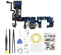 Puerto de carga de repuesto para Galaxy S9 Plus, versión estadounidense, placa base USB-C para modelos SM-G965U SM-G965U1 SM-G965W, con kit de herramientas e instrucciones (idioma español no