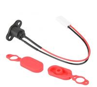 Puerto de carga de scooter eléctrico, conector de puerto de carga con cubierta de protección de silicona impermeable para accesorios M365 PRO