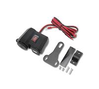 Puerto de Carga para Bicicleta, cargador USB C carga rapida, enchufe USB C, voltímetro, fusible seguridad, ABS resistente, cubierta impermeable, fácil instalación manillar o espejo