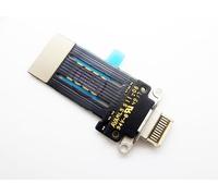 Puerto de carga USB Cargador Dock Conector Junta Cinta Flex Cable Módulo de Reemplazo Compatible con iPad Pro 12.9 5ª generación A2378 A2461 A2379 (Plata)