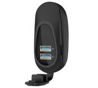 Puerto de carga USB, puerto USB de 12V, 36W montado en pared puertos USB PD3.0 RV, Reemplazo de adaptador de salida USB doble QC3.0, cargador de teléfono RV impermeable para RV Bus Marine Motocicleta