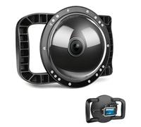 Puerto de cúpula de agarre estabilizador de doble mango para cámara DJI OSMO Action 4/5 Pro/6, puerto de cúpula subacuática, operación conveniente, resistente al agua hasta 30 m