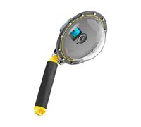 Puerto de cúpula sumergible con montaje de tornillo de 1/4 para cámaras de acción 5/4/3 con inserciones antivaho, buceo, esnórquel, equipo de buceo, carcasa subacuática