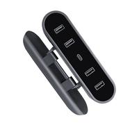 Puerto de derivación USB rápido para coche, adecuado para estación de acoplamiento en Y, adaptador de transferencia rápida de datos, inflador de neumáticos, compresor de aire, adaptador de enchufe
