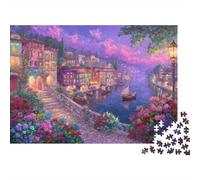 Puerto de Ensueño Rompecabezas de Papel 1000 Piezas para Adultos Decoración Hogar Educativo Estilo París Puzzle Regalo Relajante 52x38cm/1000pcs