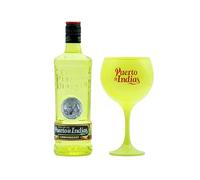 Puerto de Indias - Pack Ginebra de Limon Premium + Copa de Cristal Amarilla de Regalo - Pack Lemonberry Premium Gin - 70 cl - 37.5º