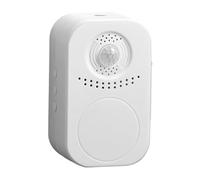 Puerto de inducción del Cuerpo Humano Recargable - Voz a la Puerta de la Puerta con Cara de Almacenamiento Sonriente | Smart Motion Sensor Entry Alert Alerta Alerta | Chime