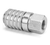 Puerto de prueba de acoplador hidráulico serie PD242, compatible con equipo de conector rápido de diagnóstico de acero Parker PD, rosca hembra de tubo de 1/8 pulgadas, cuerpo de 1/4 a 18 NPTF