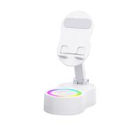 Puerto del teléfono para el Escritorio: Soporte telefónico, RGB portátil Ajustable con Altavoz de micrófono para el Brillo del Contador y múltiples ajustes de Color para el AER