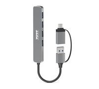 Puerto Designs hub USB con 4 puertos USB-a 2.0 480 mbps conector USB-c USB-A