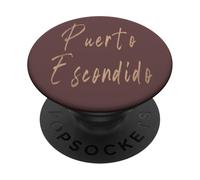 Puerto Escondido México Diseño Vintage Elegante PopSockets PopGrip Adhesivo