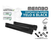 Puerto Esquí para Barras De Techo Menabo' Yelo 6 NS 4 Snowboard Corredizo Negro