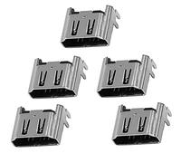 Puerto HDMI para Conector de Interfaz de Puerto HDMI para Consola 4 Pieza de Repuesto y reparación, 5 Unidades