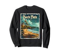 Puerto Plata Tropical Beach Vibes Ilustración Sudadera