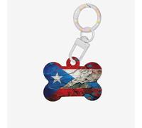 Puerto Rico - Adorno acrílico con diseño de bandera de perro, adorno para mascotas, llavero, envoltura de regalos, para los amantes de las mascotas
