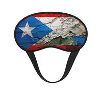 Puerto Rico - Antifaz para dormir con estampado de bandera de papel pintado, cubierta suave, sin presión para dormir, máscaras de ojos para personas que duermen de lado