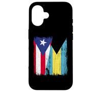 Puerto Rico Bahamas Media Bandera Puerto Rico Bahamian Jersey Carcasa para iPhone 16