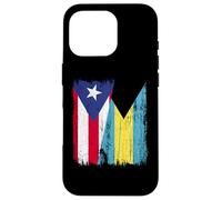 Puerto Rico Bahamas Media Bandera Puerto Rico Bahamian Jersey Carcasa para iPhone 16 Pro
