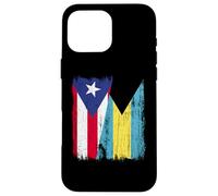 Puerto Rico Bahamas Media Bandera Puerto Rico Bahamian Jersey Carcasa para iPhone 16 Pro Max