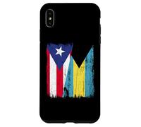 Puerto Rico Bahamas Media Bandera Puerto Rico Bahamian Jersey Carcasa para iPhone XS Max