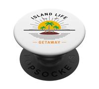 Puerto Rico Beach Island San Juan Boricua PopSockets PopGrip Adhesivo