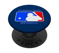 Puerto Rico Beisbol Bandera Boricua Béisbol Raíces Puertorriqueñas PopSockets PopGrip Adhesivo